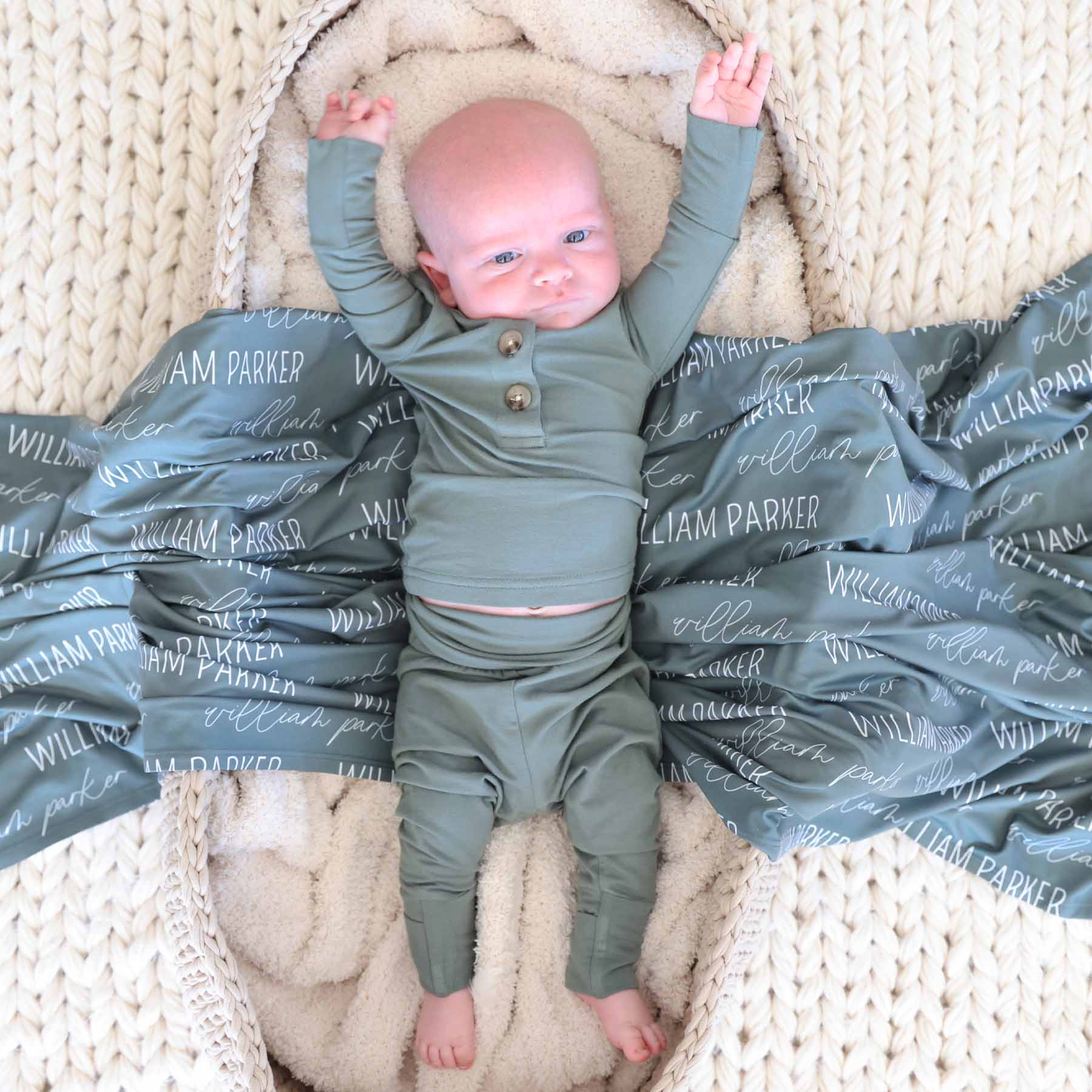 2pc Bamboo Button Top & Bottom | Clover - Image 3