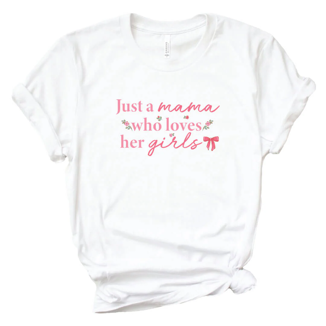 A Mama Who Loves Her Girl Graphic Tee | White - Image 2