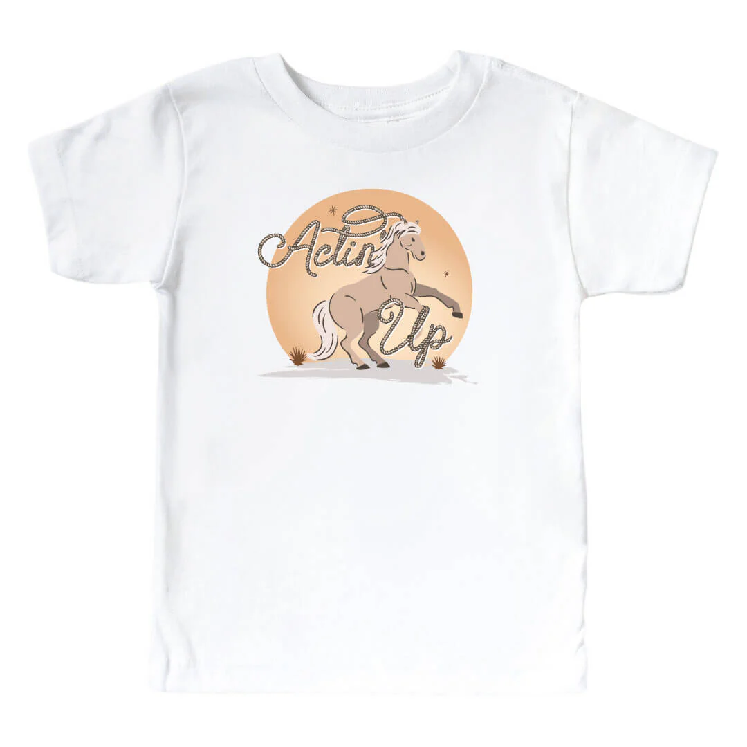 Actin' Up Kids Graphic Tee | White - Image 2