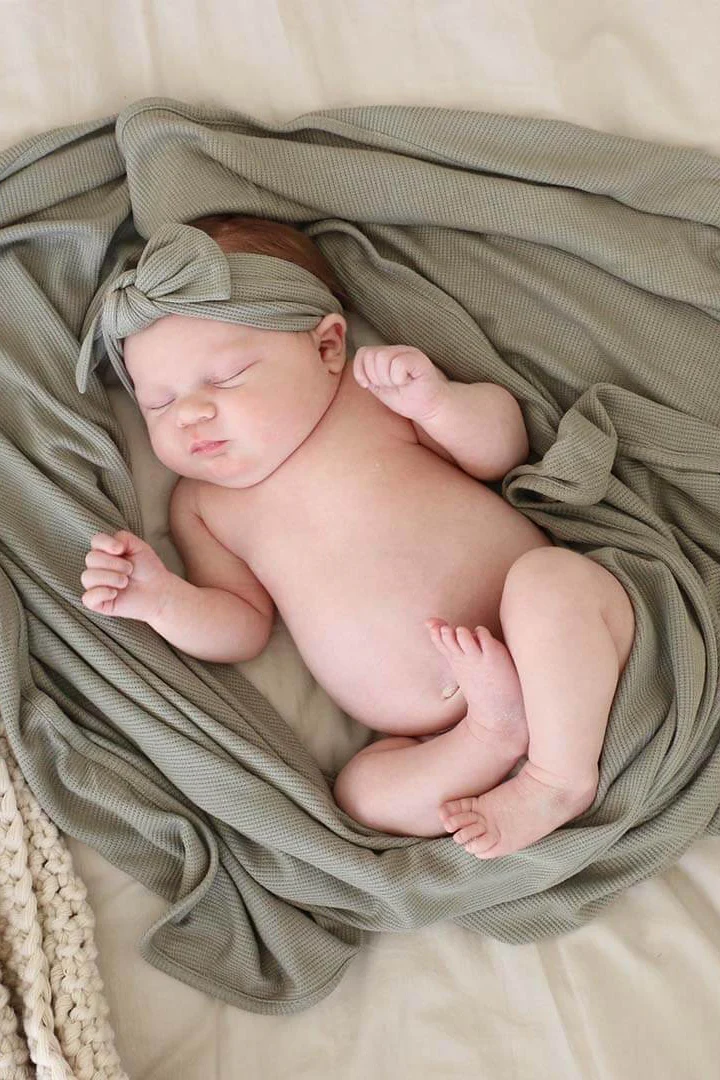 All Bamboo Waffle Swaddle Blankets - Image 16