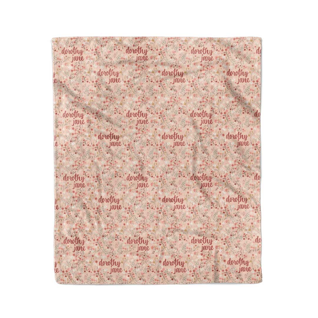 Autumn Blooms Personalized Kids Blanket - Image 6