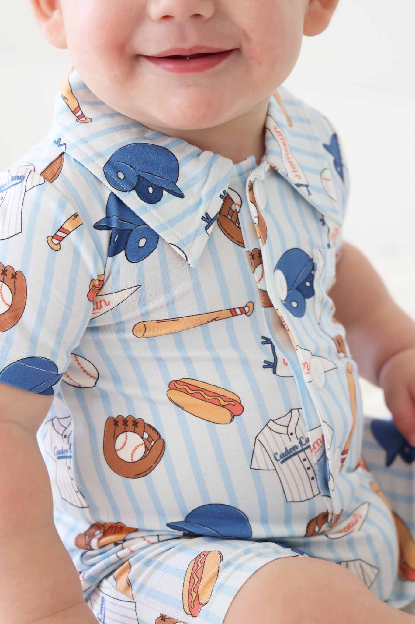 Ballpark Bros Button Romper - Image 3
