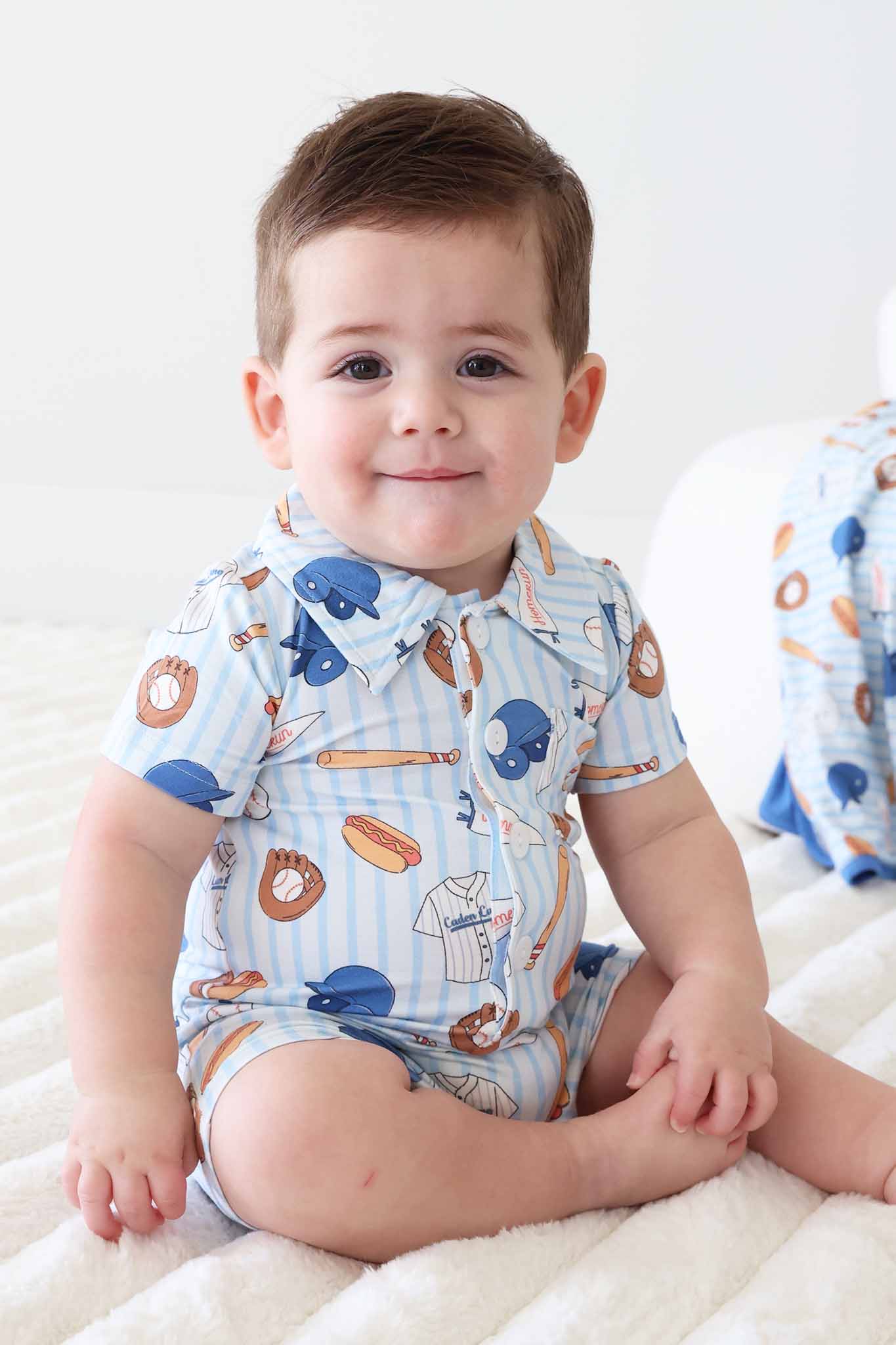 Ballpark Bros Button Romper - Image 4