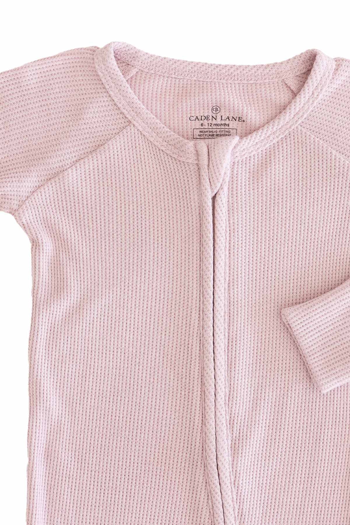 Embroidered Bamboo Waffle Convertible Zip Rompers | In Bloom - Image 13