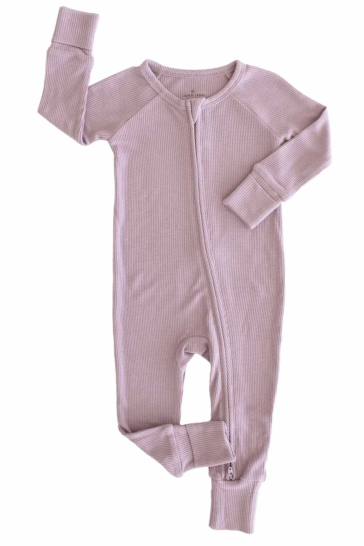 Embroidered Bamboo Waffle Convertible Zip Rompers | In Bloom - Image 9