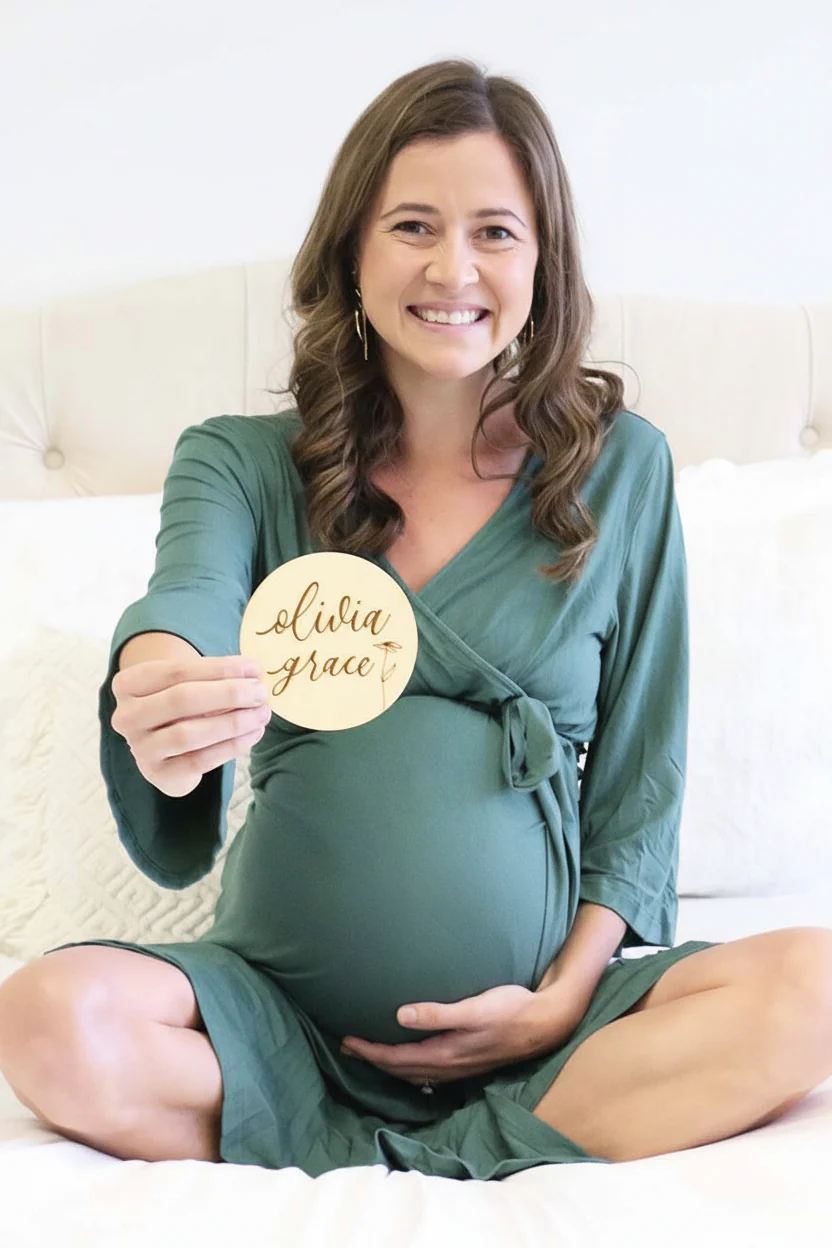 Bamboo Knit Maternity Robe | Solids - Image 3