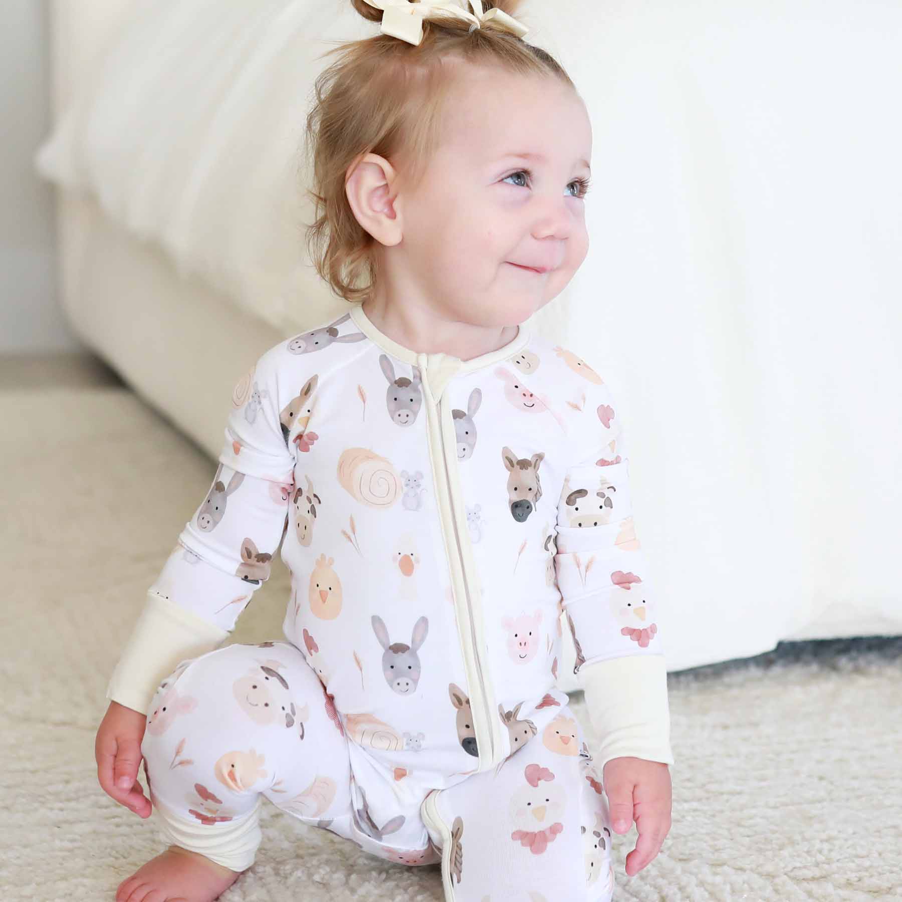 Barnyard Buddies Convertible Zip Romper - Image 4