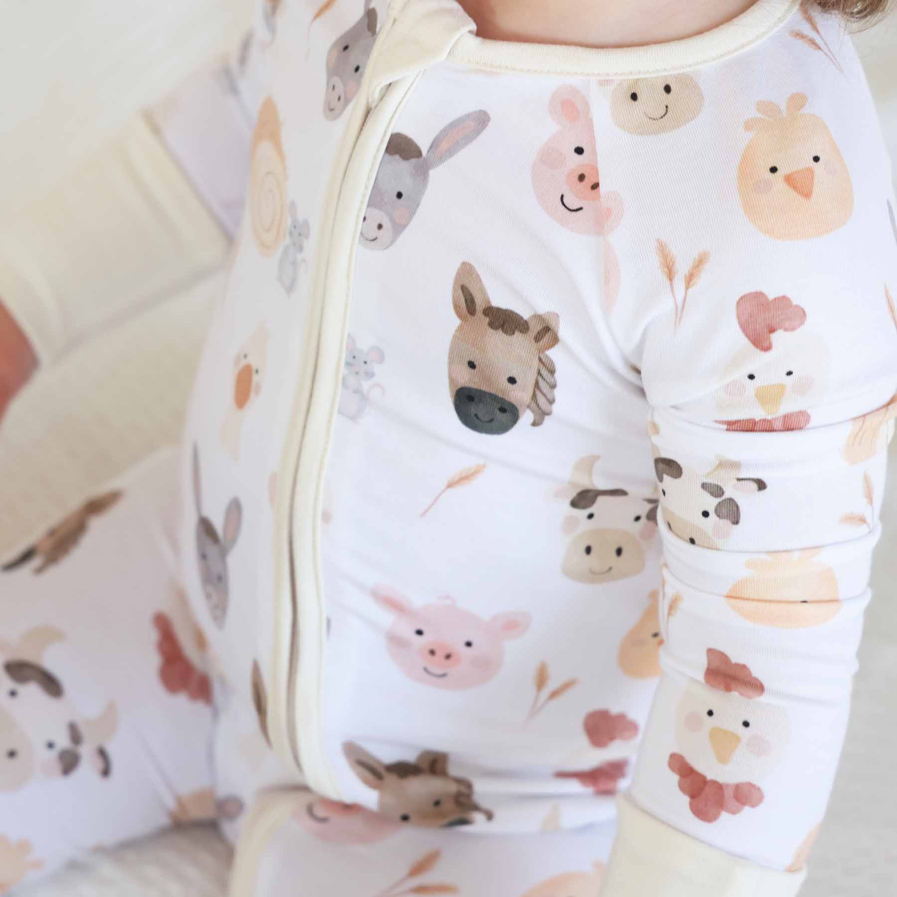 Barnyard Buddies Convertible Zip Romper - Image 7