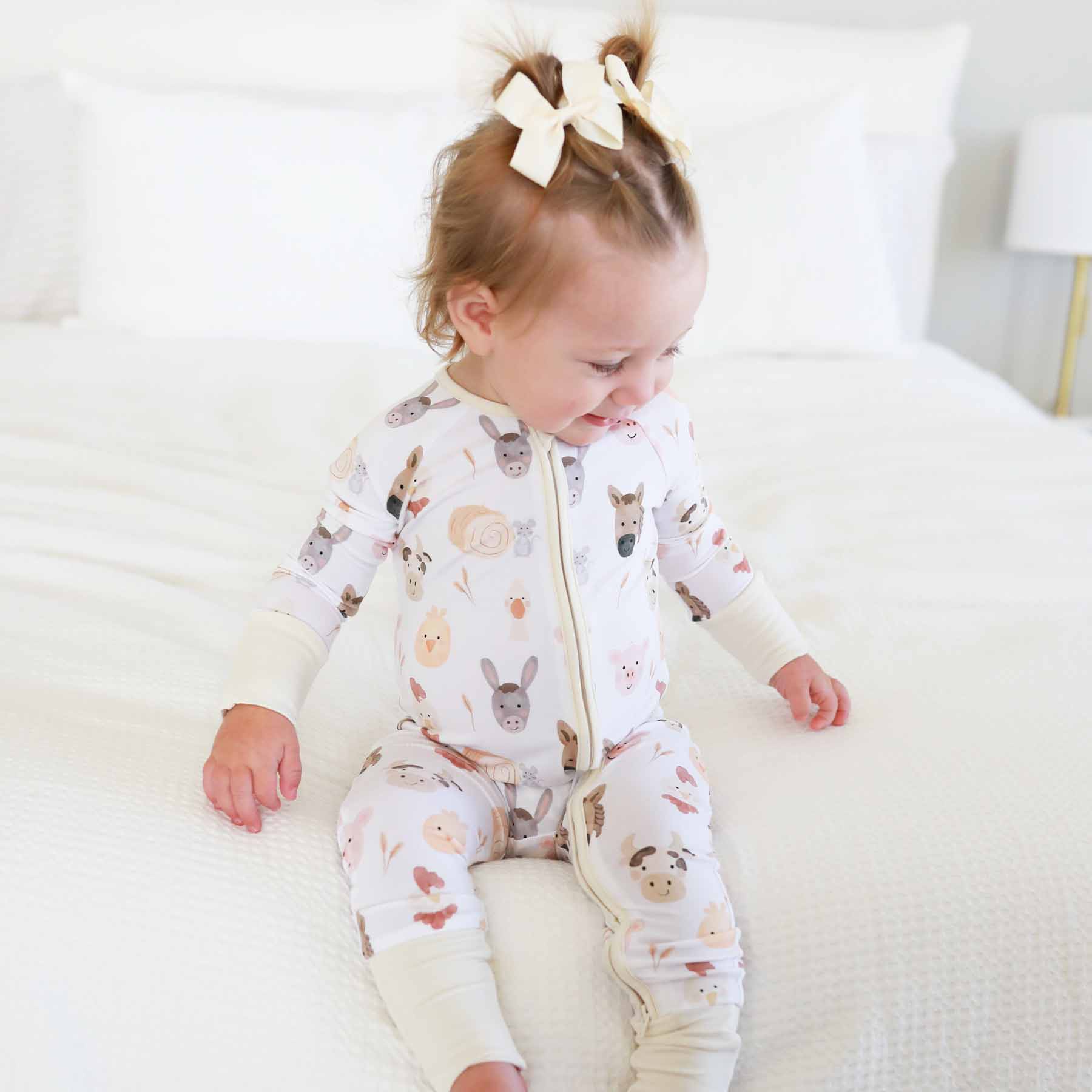 Barnyard Buddies Convertible Zip Romper - Image 8