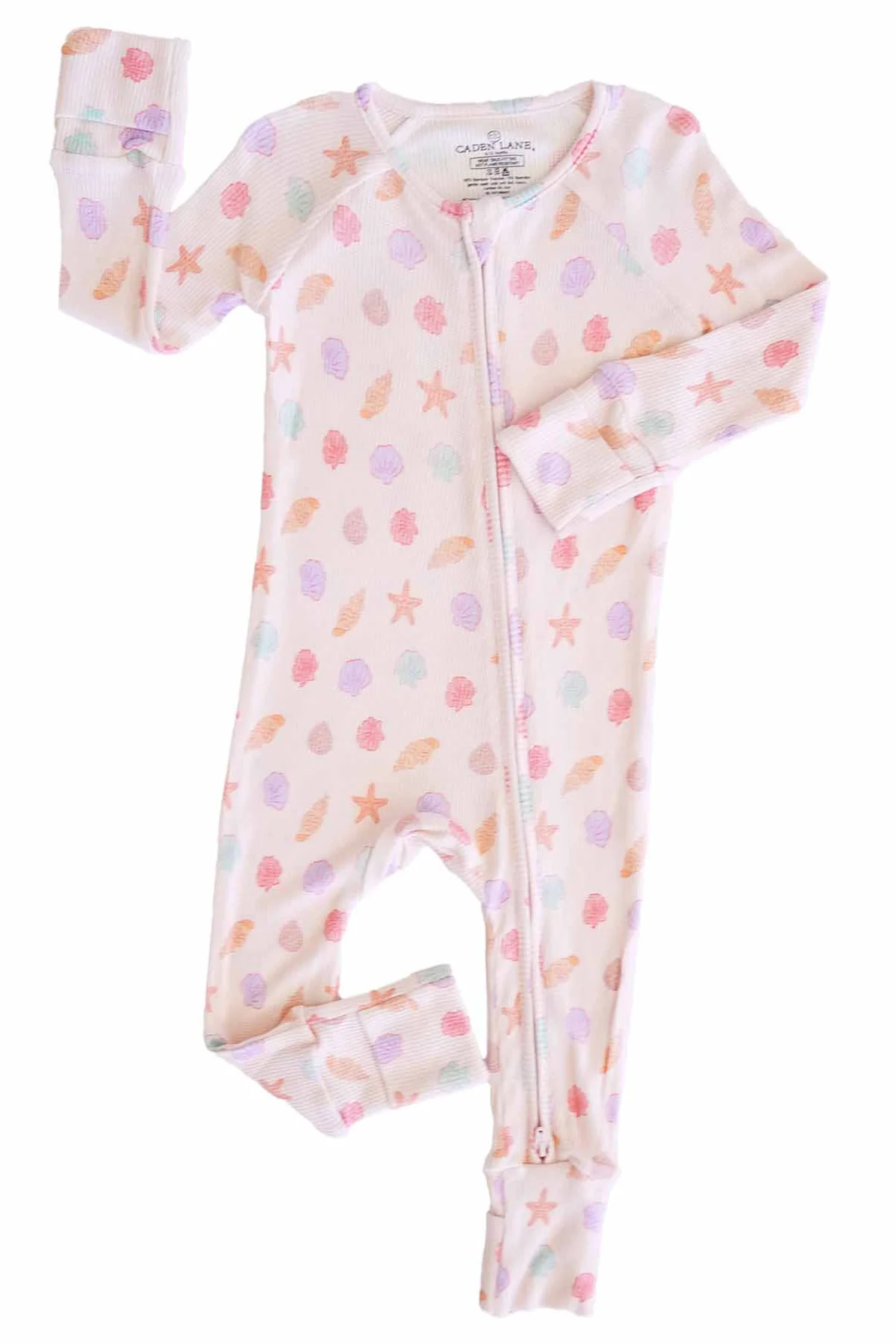Beachy Bamboo Waffle Convertible Zip Rompers - Image 7