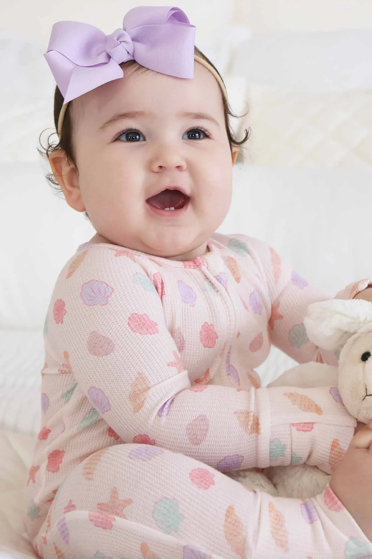 Beachy Bamboo Waffle Convertible Zip Rompers - Image 9