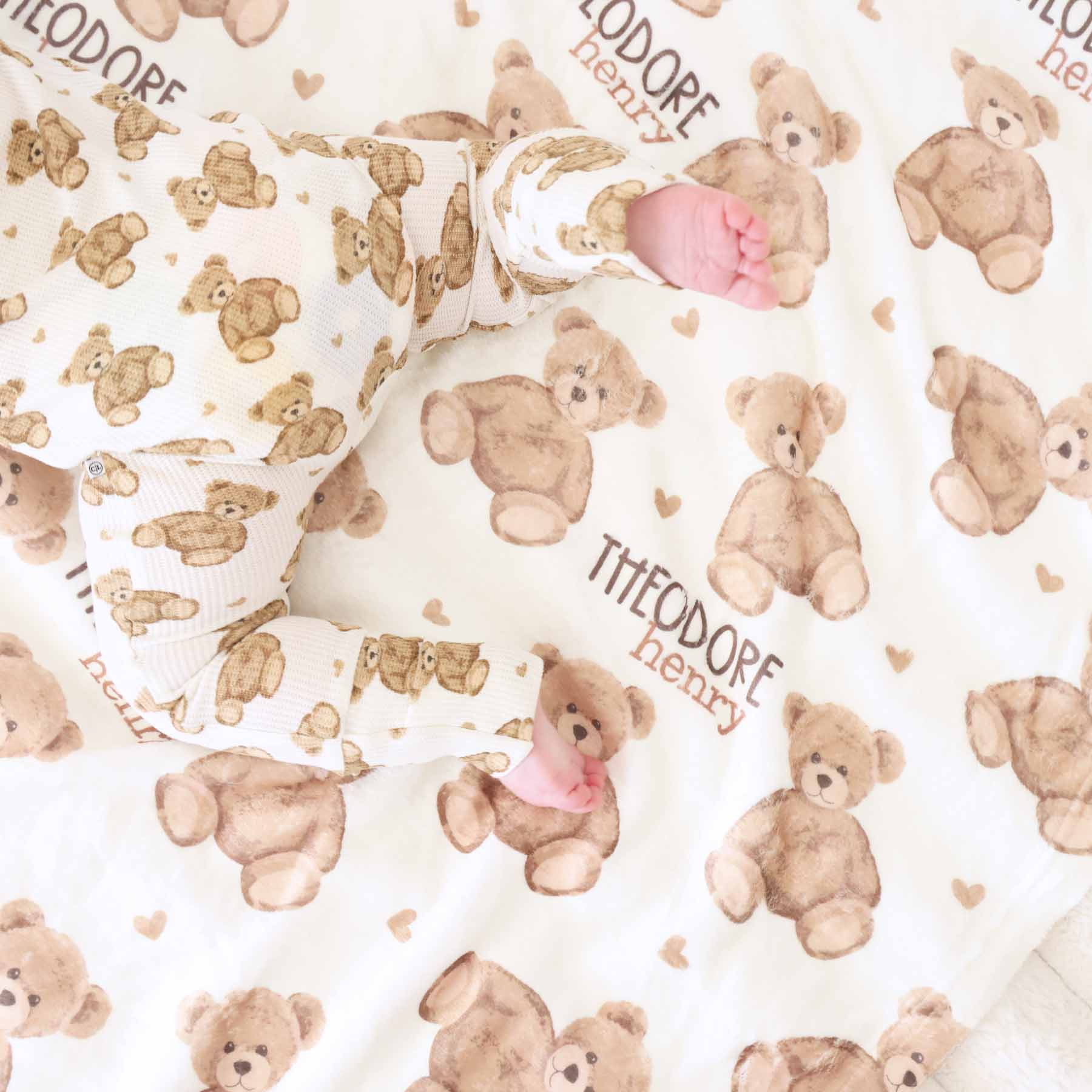 Beary Sweet Personalized Kids Blanket - Image 3
