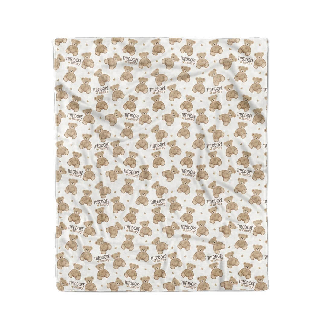 Beary Sweet Personalized Kids Blanket - Image 4