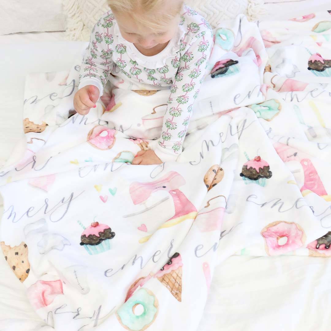 Bella's Bake Shop Personalized Toddler Blanket - Image 5