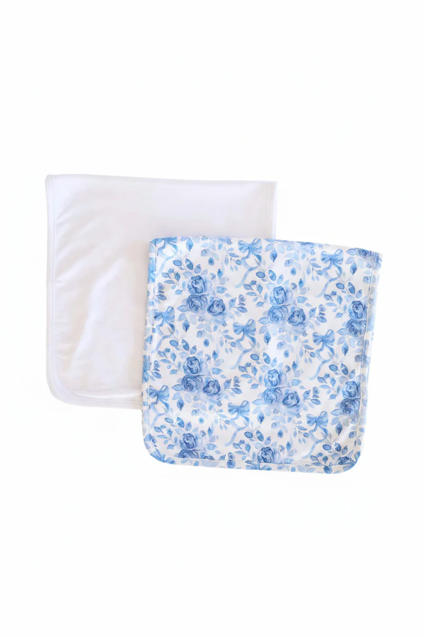 Betsy's Blooms 2pc Burp Cloth Set