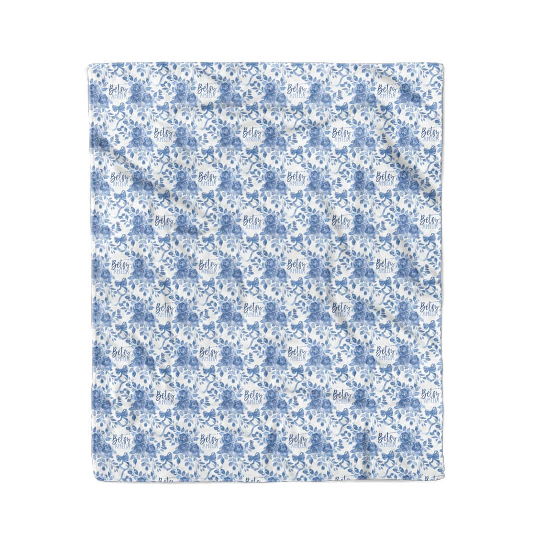Betsy's Blooms Personalized Kids Blanket - Image 6