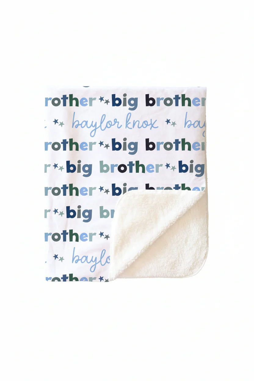 Big Brother Personalized Kids Blanket - Image 4