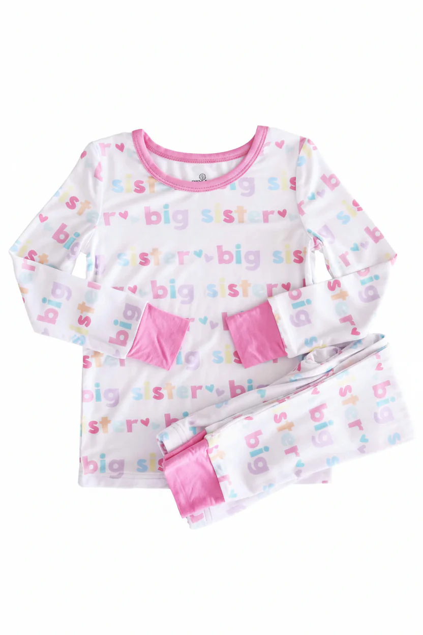 Big Sister Two Piece Pajama Set - Image 2