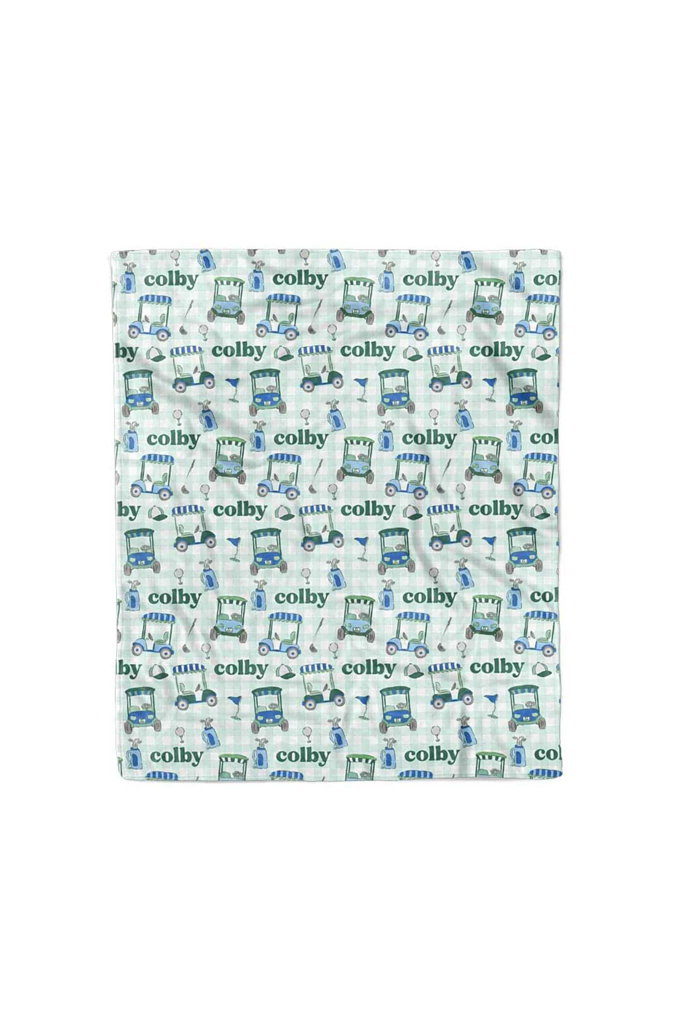 Birdie Babes Personalized Kids Blanket | Green - Image 4
