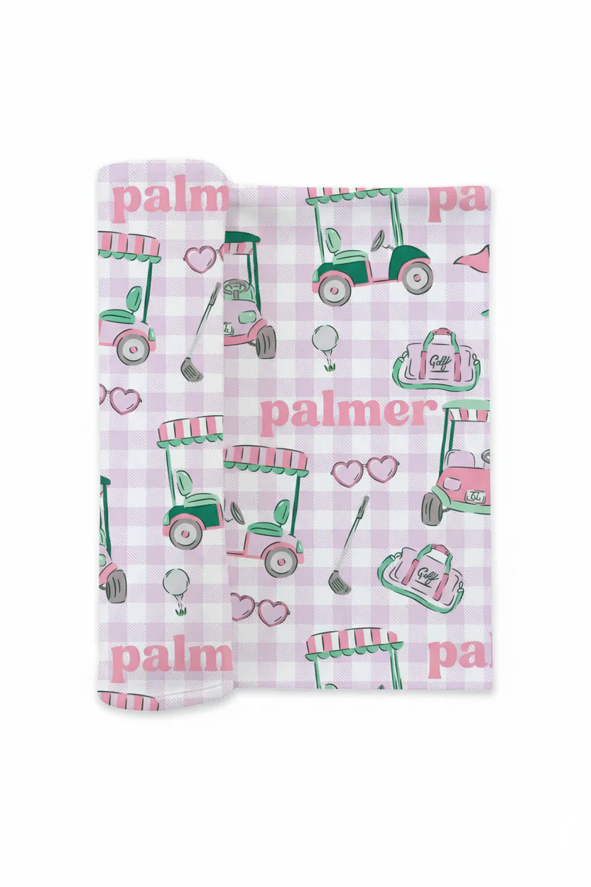 Birdie Babes Personalized Swaddle Blanket | Pink - Image 2
