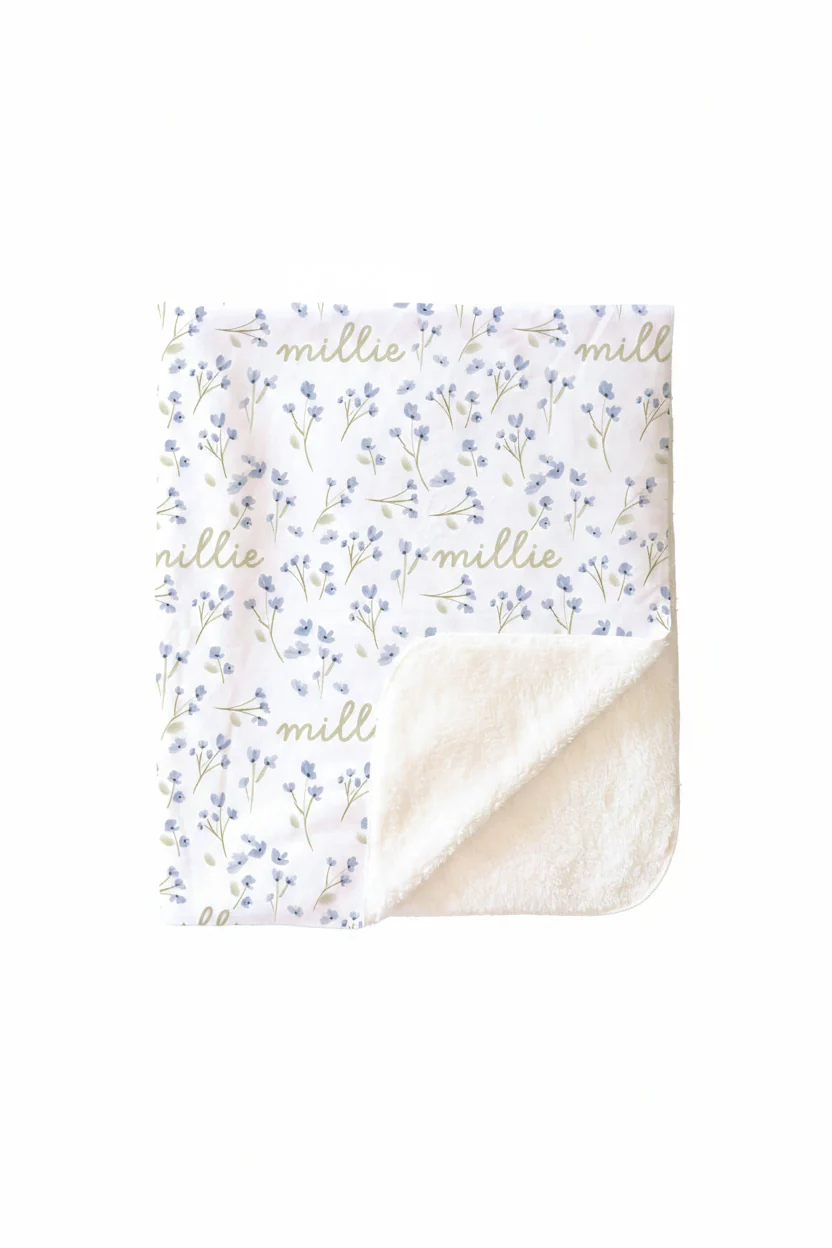 Blake's Blooms Personalized Kids Blanket - Image 5