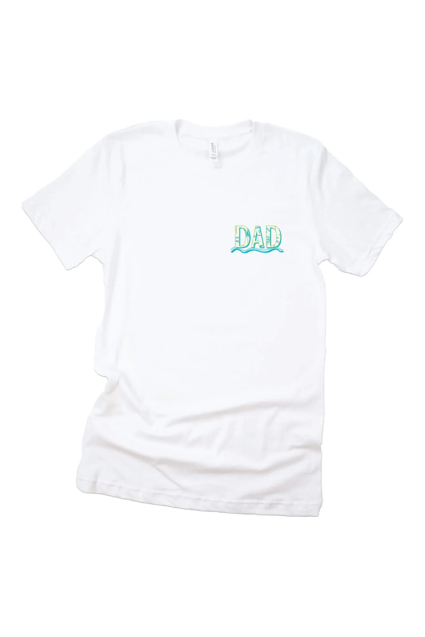 Blue Lagoon Dad Graphic Tee | White