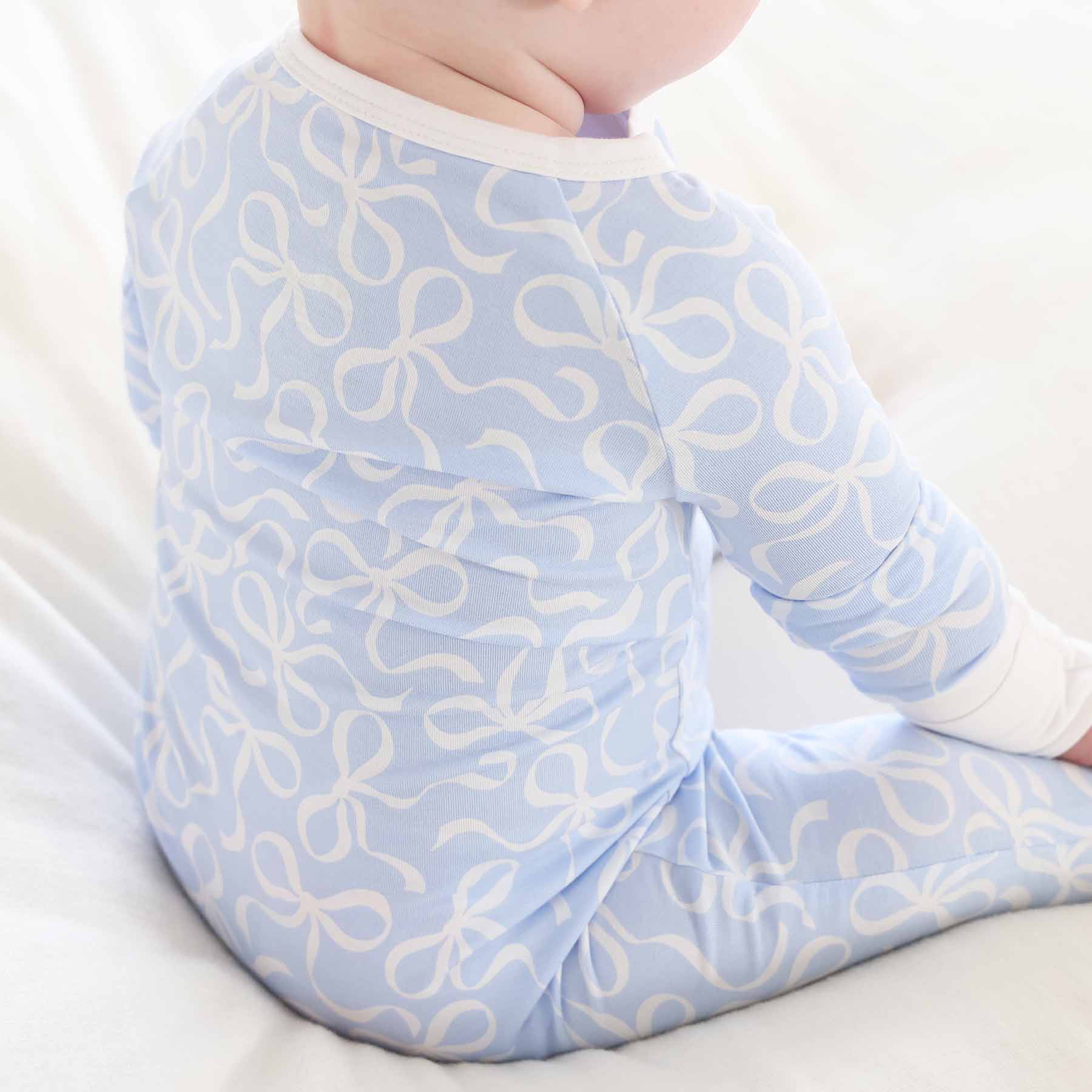 Blue-tiful Bows Convertible Zip Romper - Image 3