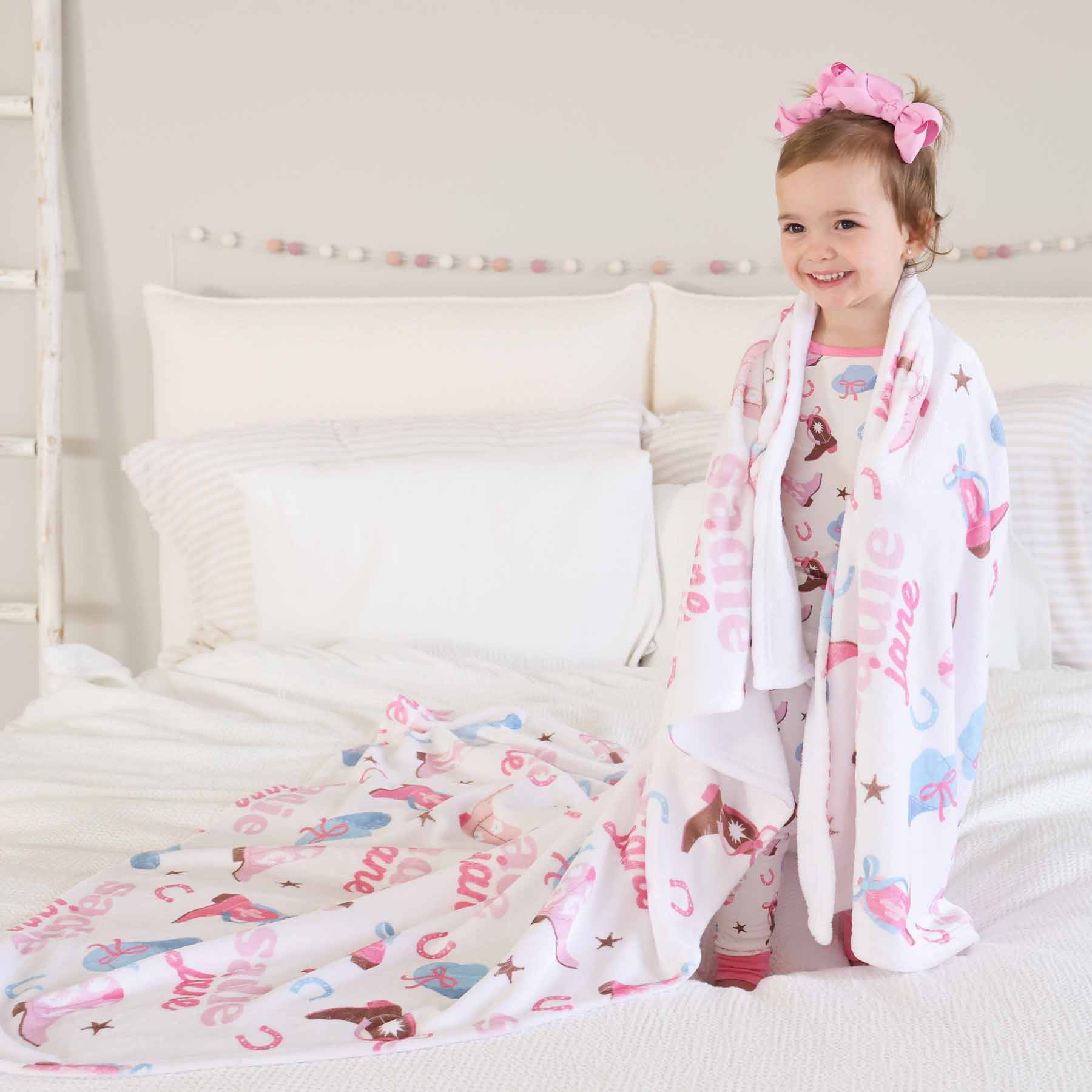 Boot Scootin' Personalized Kids Blanket - Image 9