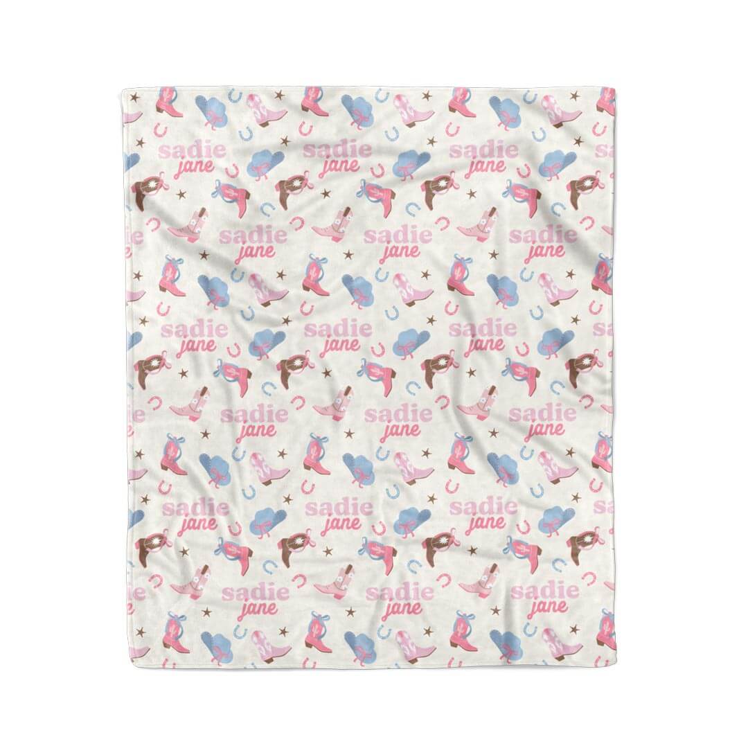 Boot Scootin' Personalized Kids Blanket - Image 11