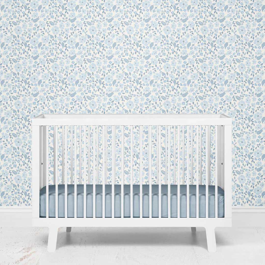 Botanical Blue Removable Wallpaper - Image 2