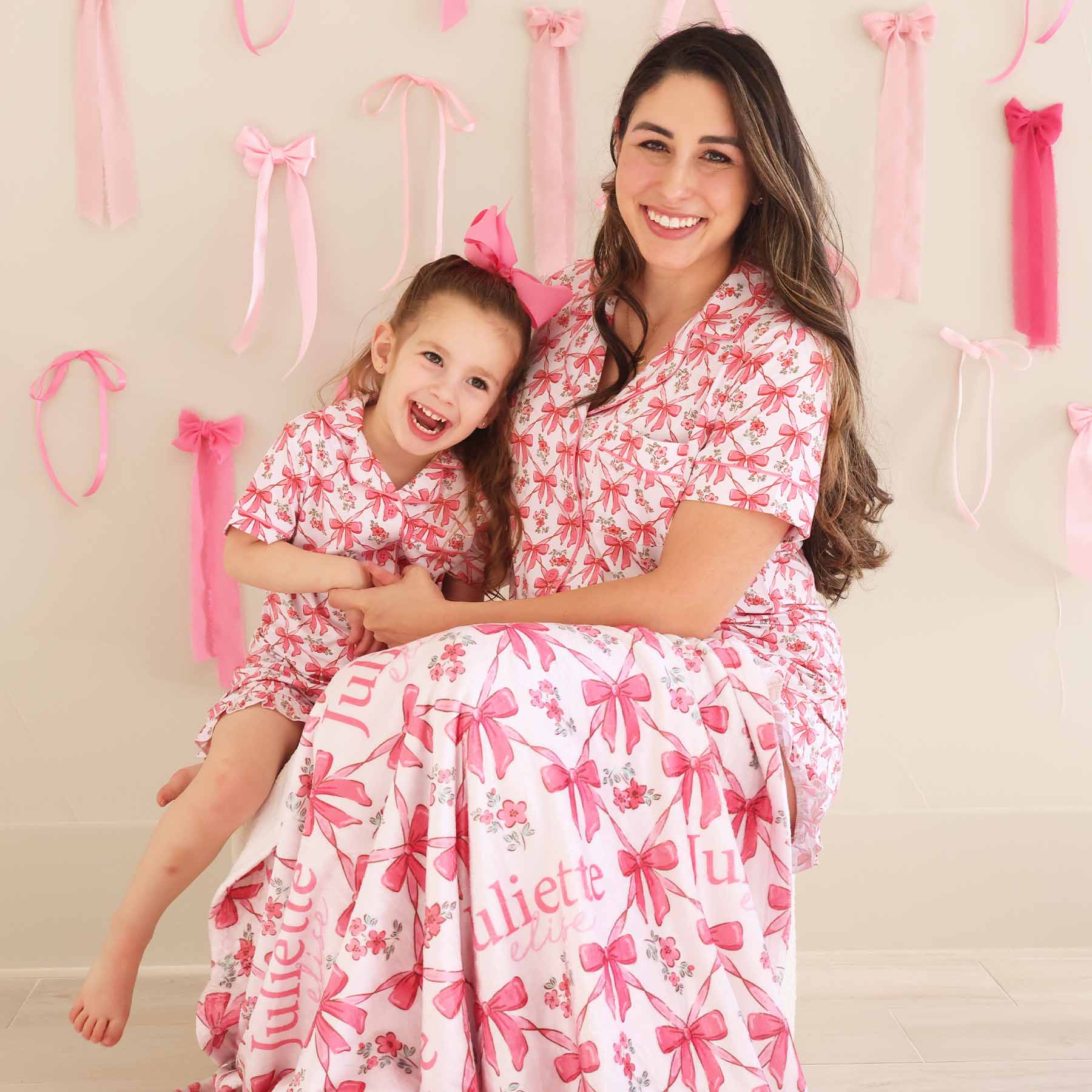 Bow Besties Personalized Kids Blanket - Image 7