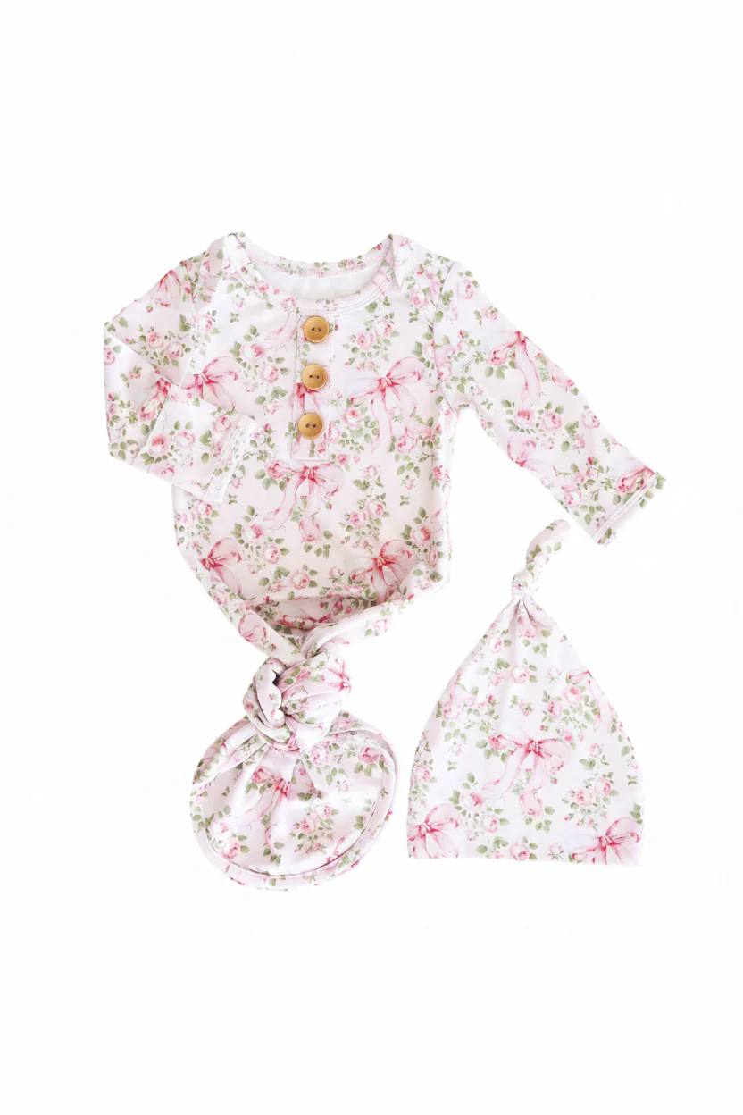 Printed Knot Gowns for Girls | Best Sellers - Image 34