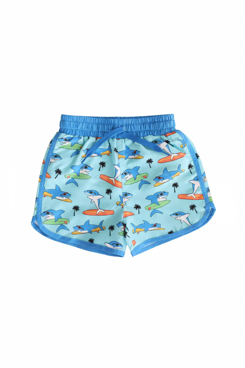 Boy's Swim Trunks | Surfin' Sharks - Image 3