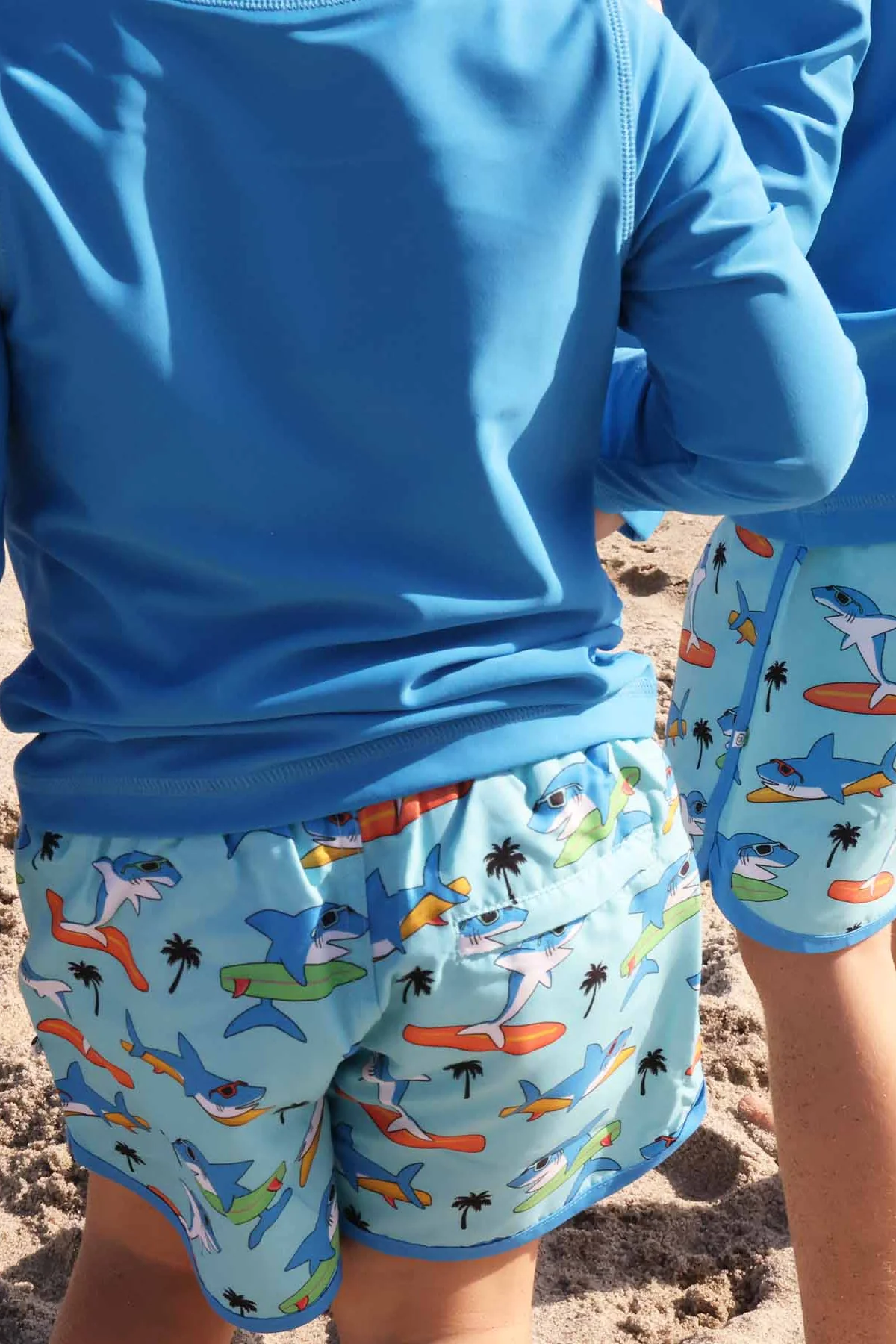 Boy's Swim Trunks | Surfin' Sharks - Image 4