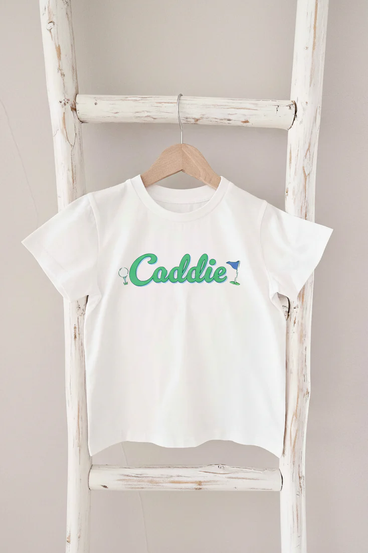 Caddie Kids Graphic Tee | White