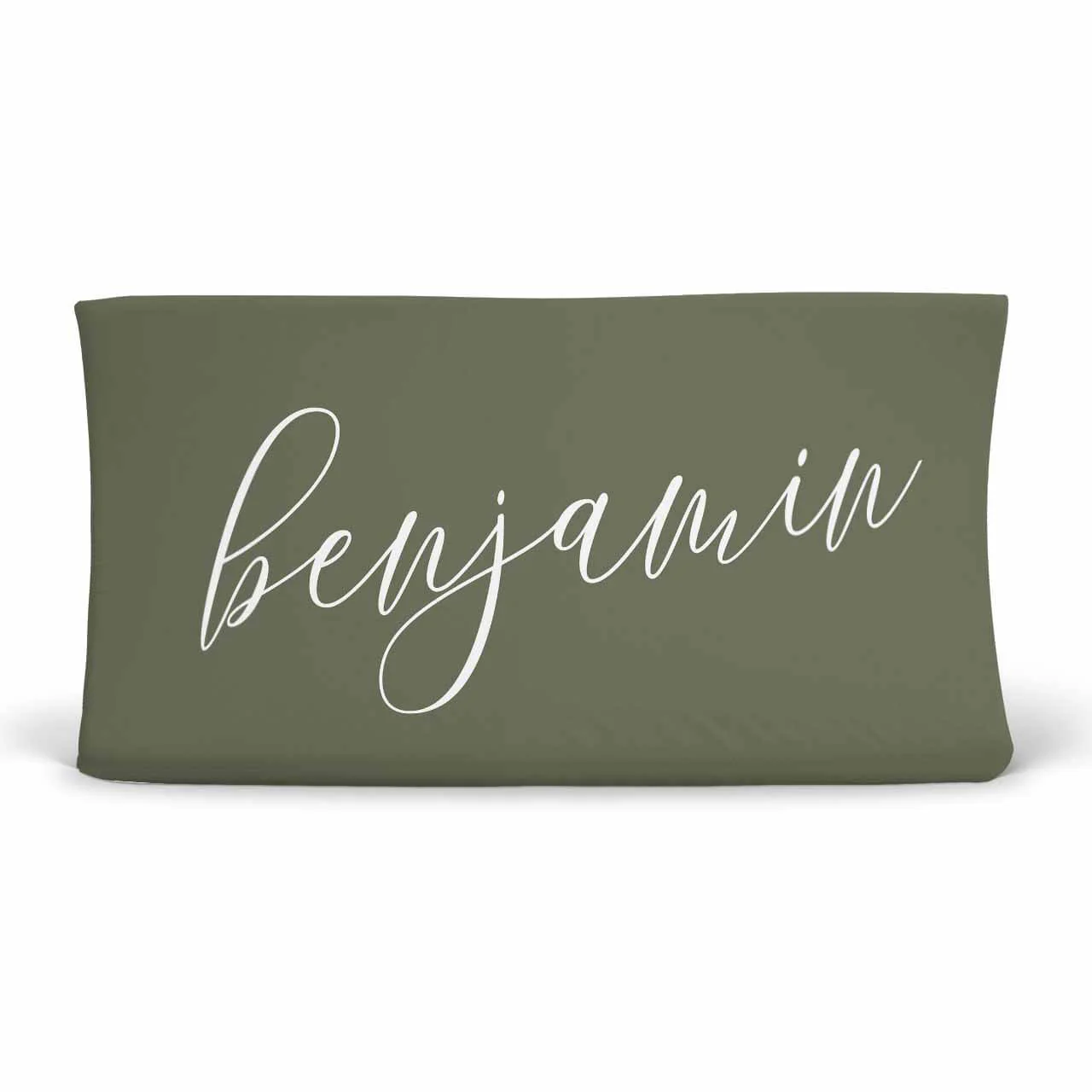 Color Story | Olive Personalized Changing Pad Cover - Image 2