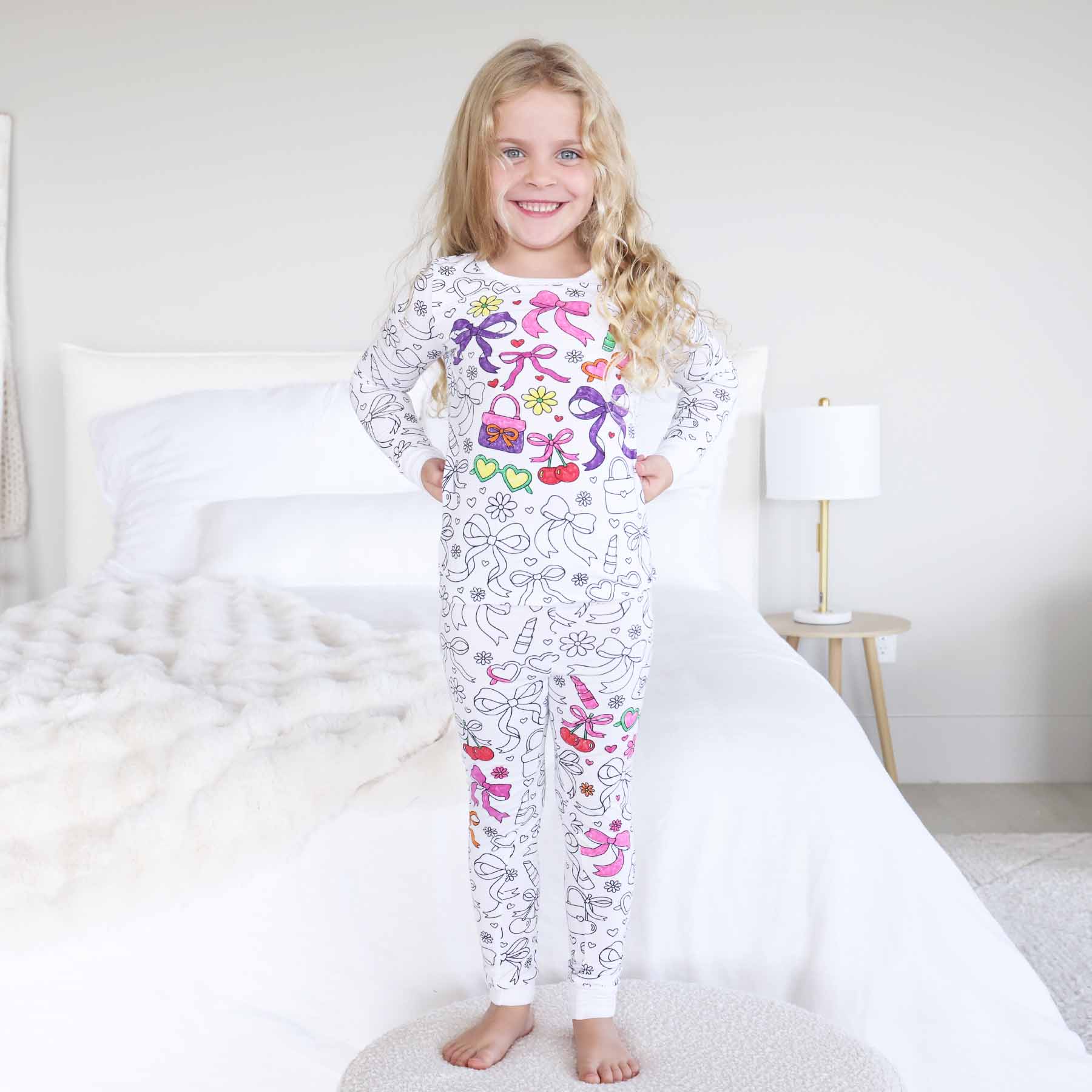 Colorable Two Piece Pajama Set | Material Girl - Image 5