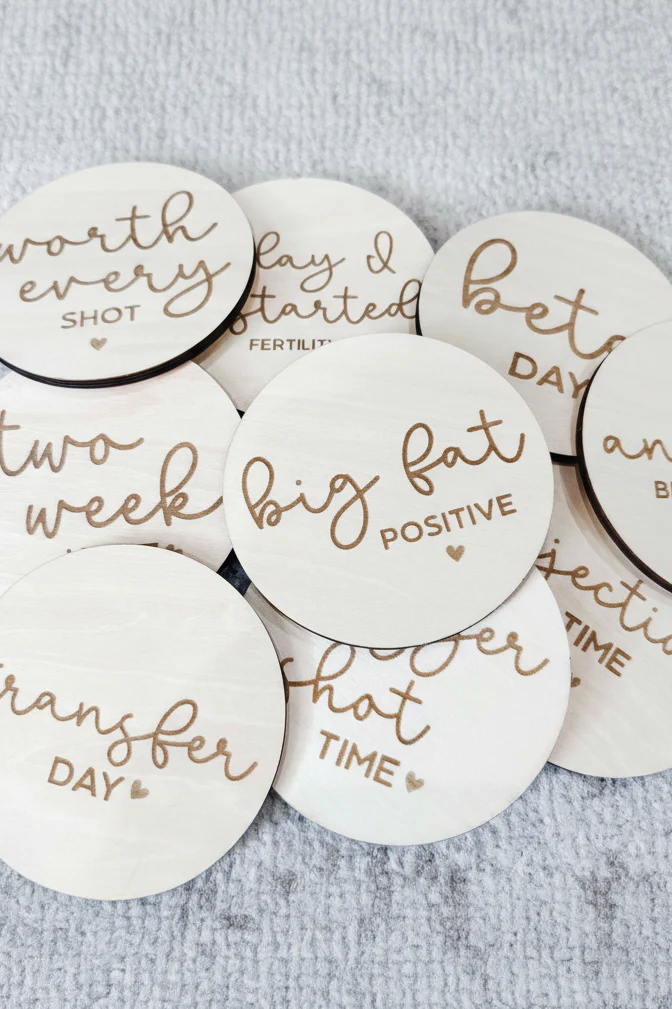 Conceive Milestone Wood Announcements - Image 3