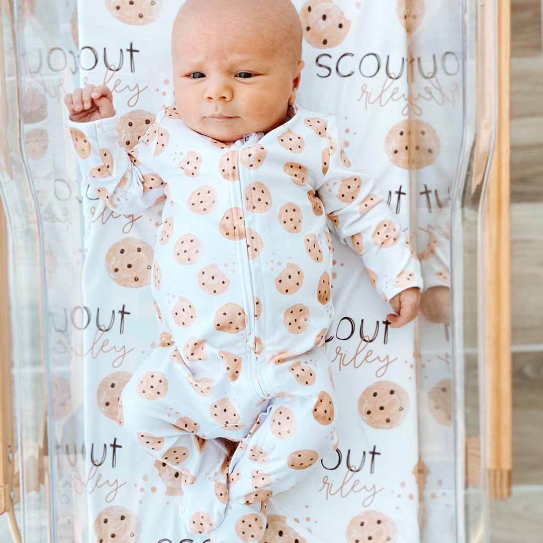 Cookie Crumble Personalized Baby Name Swaddle Blanket - Image 5