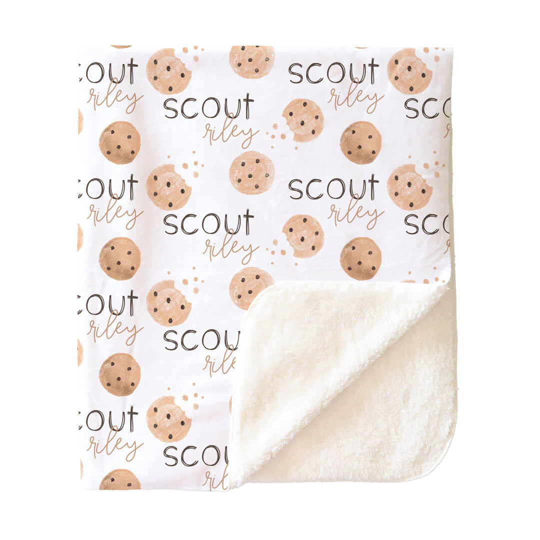 Cookie Crumble Personalized Toddler Blanket - Image 3