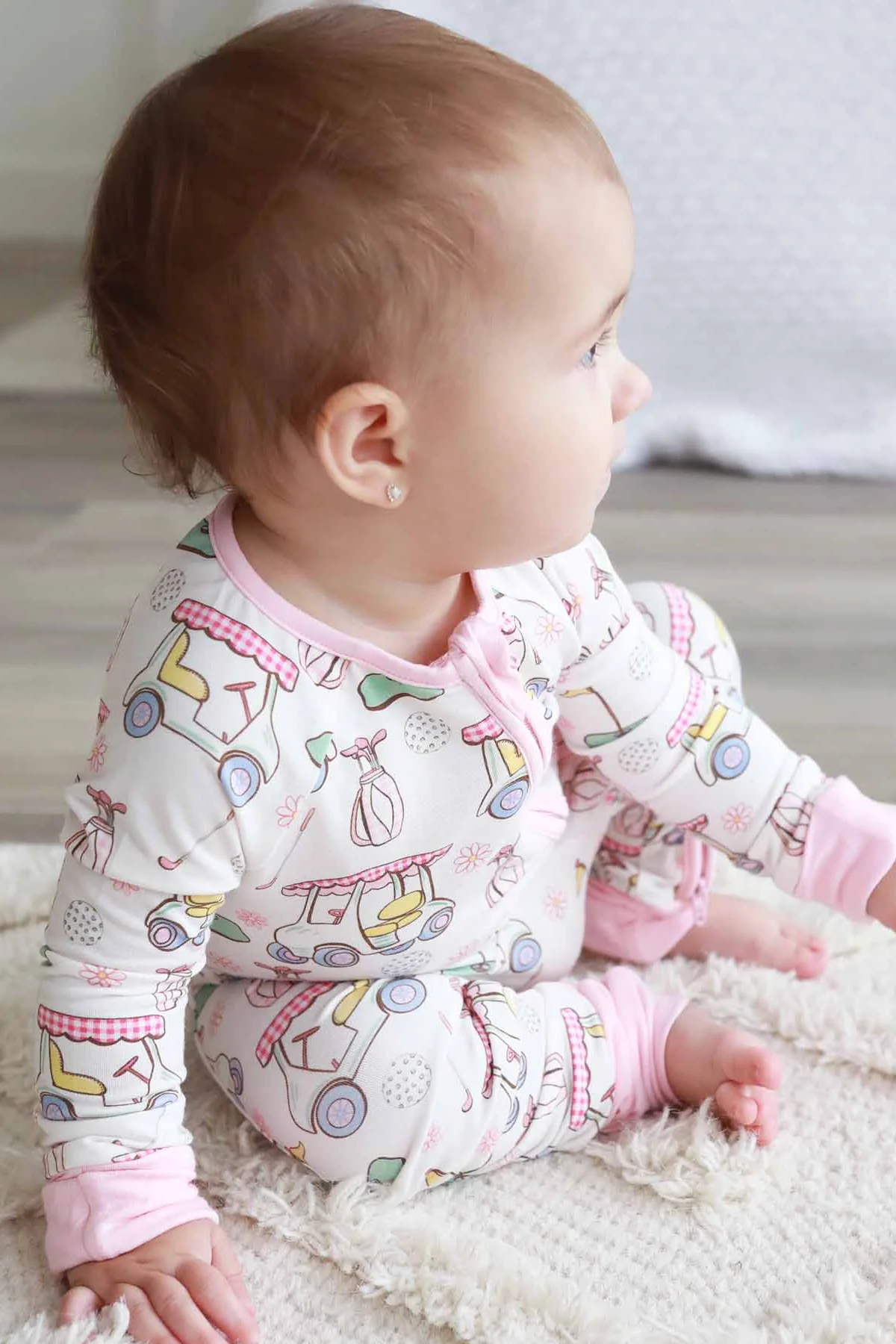 Country Club Cuties Convertible Zip Romper | Pink - Image 4