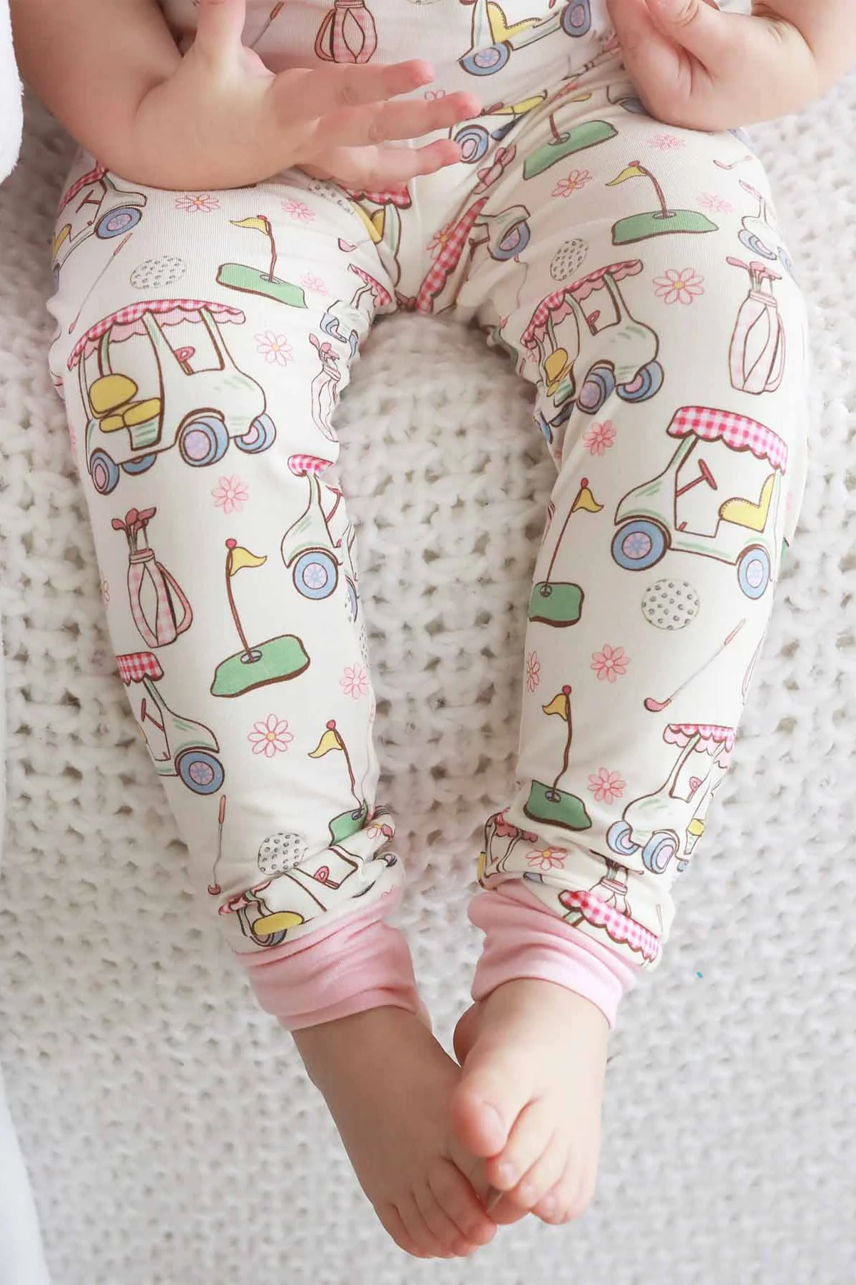 Country Club Cuties Two Piece Pajama Set | Pink - Image 6