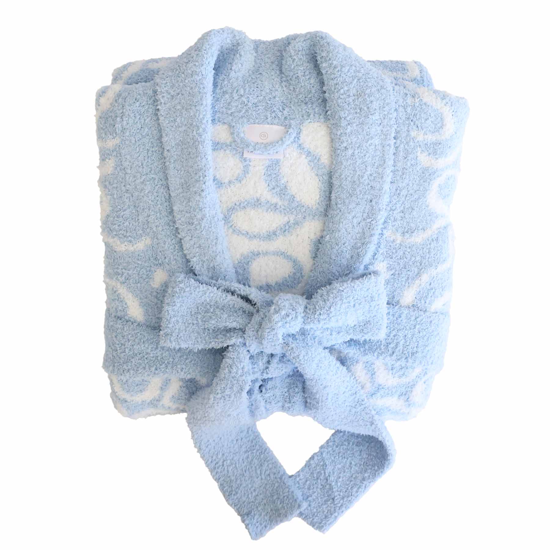 CuddleLane™ Adult Robe | Blue-tiful Bows - Image 2