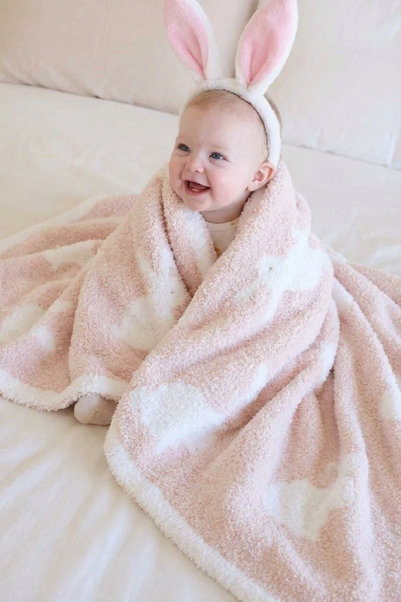 CuddleLane™ Luxe Blankets | Pink Bunny Foo Foo
