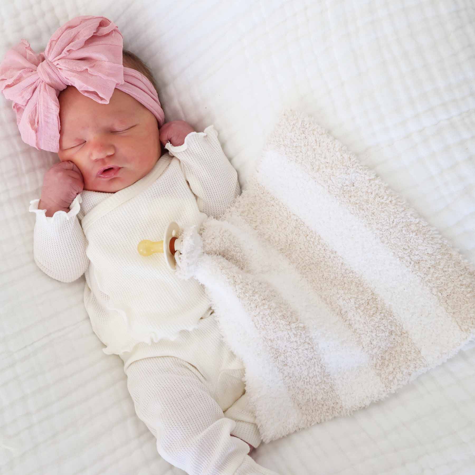 CuddleLane™ Luxe Lovey | Toffee Stripe - Image 5