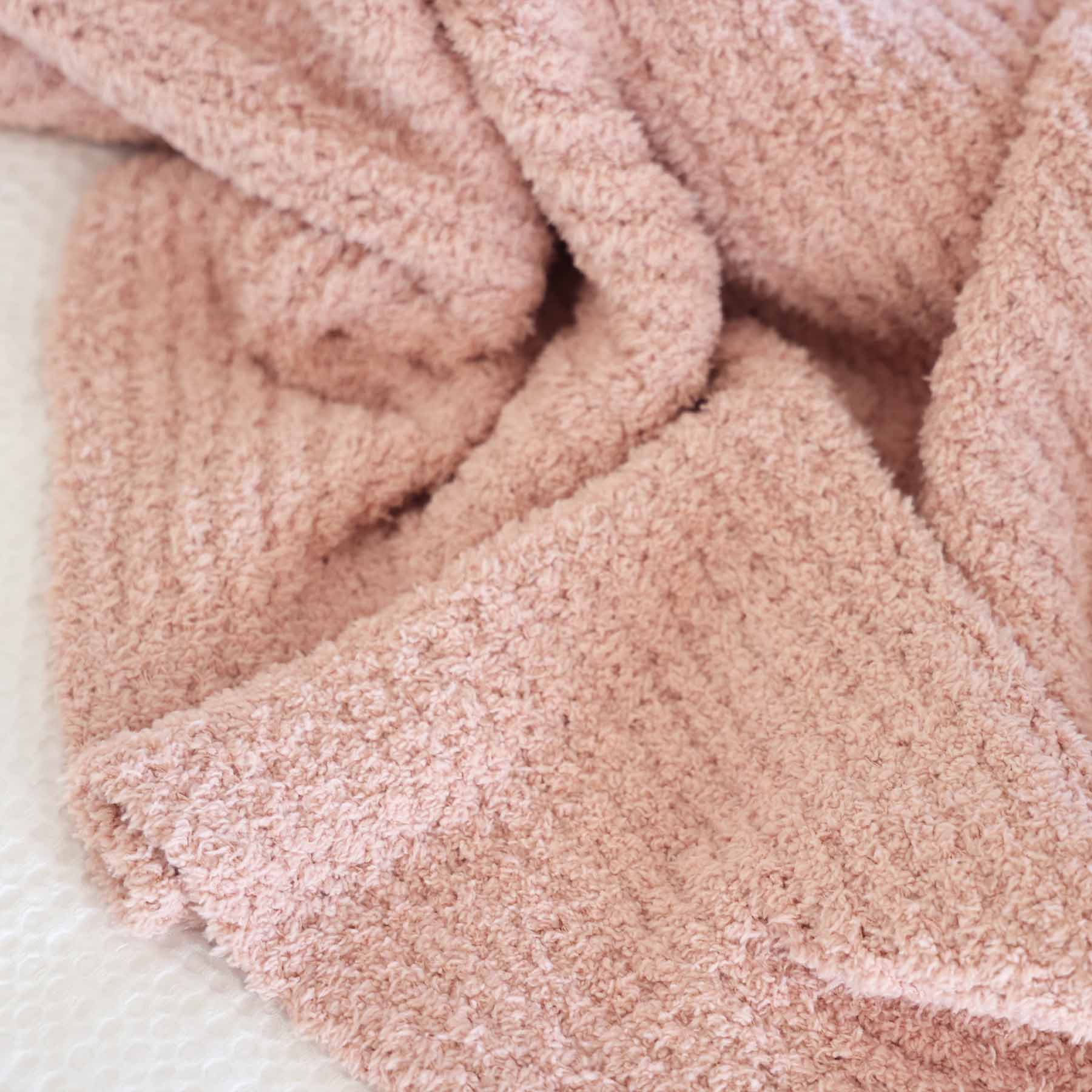 CuddleLane™ Luxe Waffle Blankets | Wild Rose - Image 3