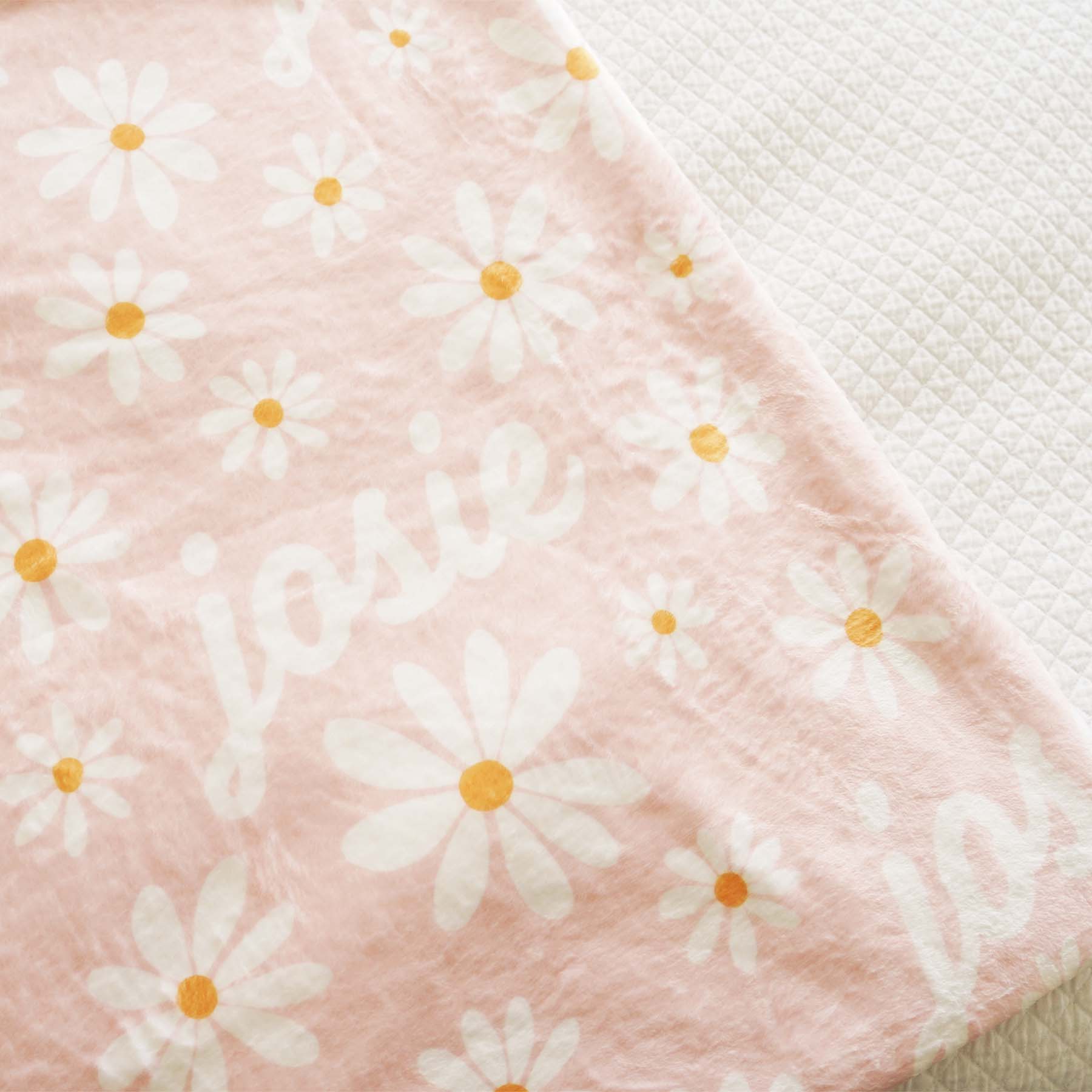 Daisy Garden Personalized Kids Blanket - Image 3