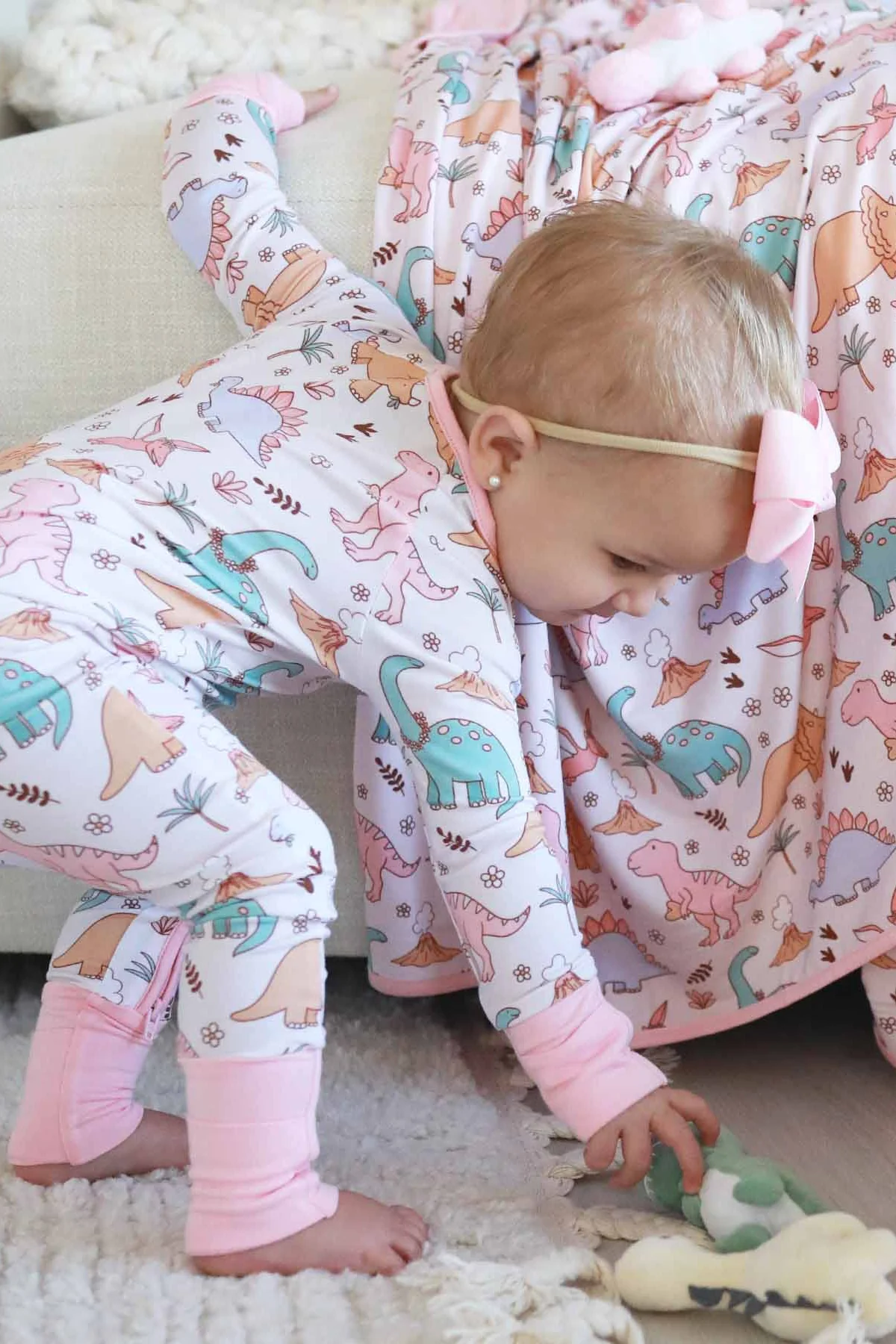 Dolly's Dinos Convertible Zip Romper - Image 8