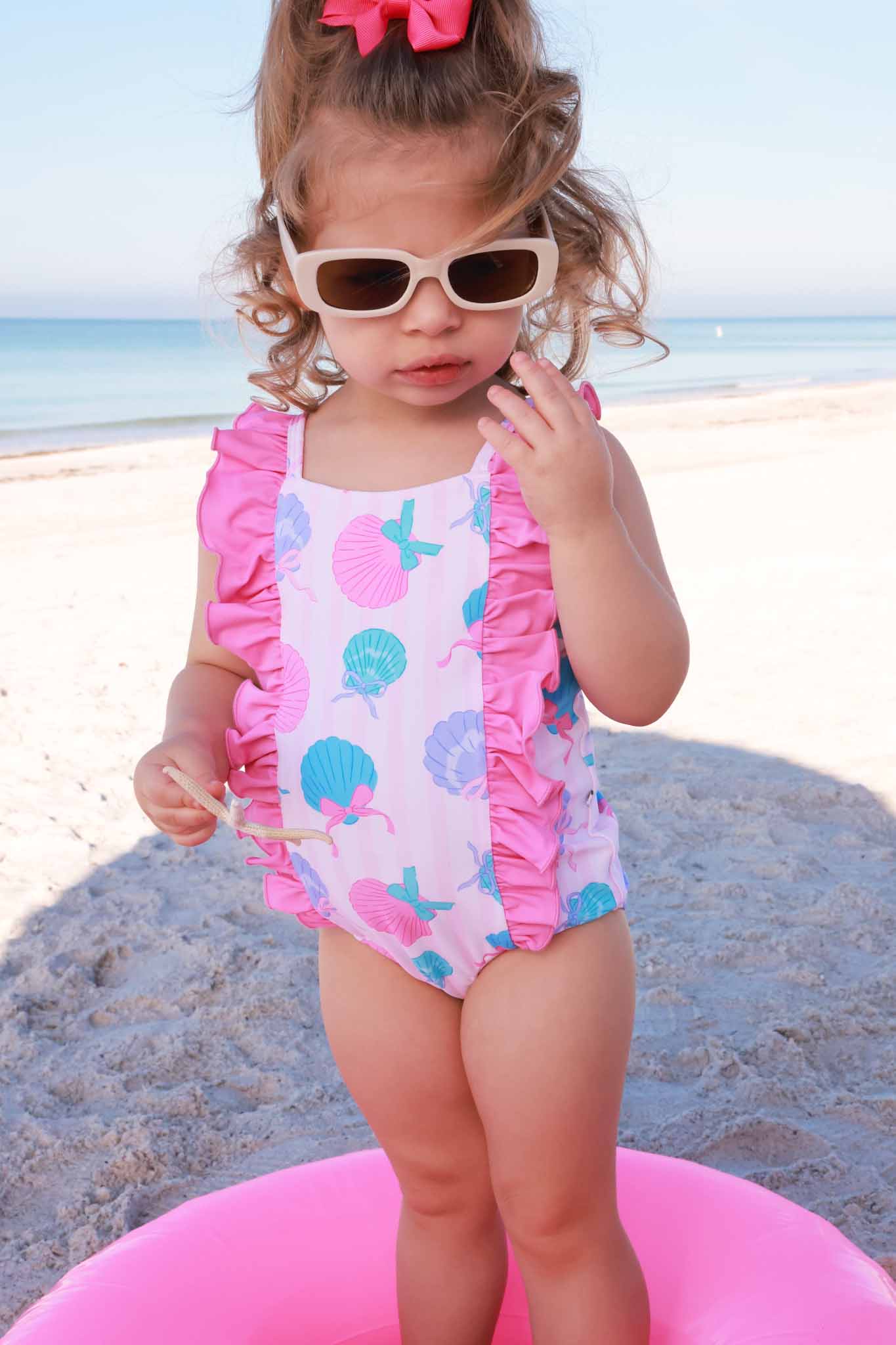 Double Ruffle Bow Back One Piece | Seaside Sweetie - Image 11