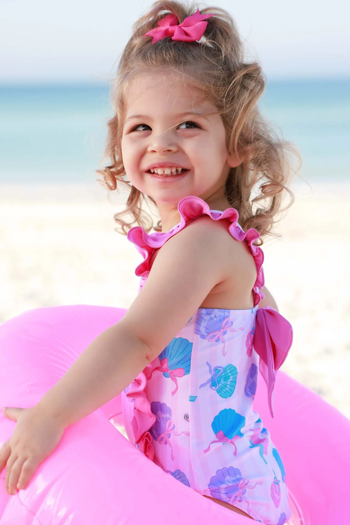Double Ruffle Bow Back One Piece | Seaside Sweetie - Image 5